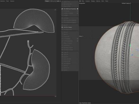 Coroa branca de bola de cr&iacute;quete Modelo 3D