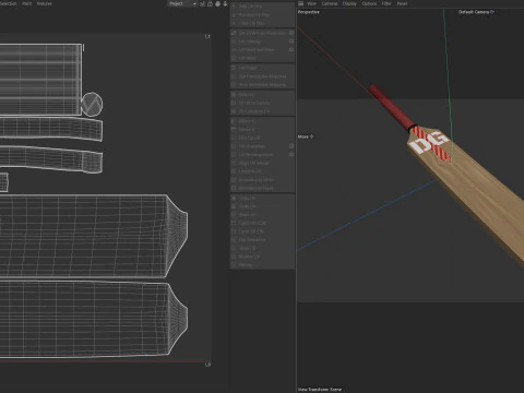 Cricket bat 2 3D Model