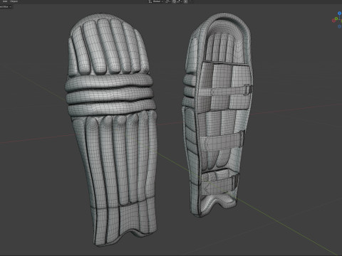 Almohadillas de críquet Modelo 3D