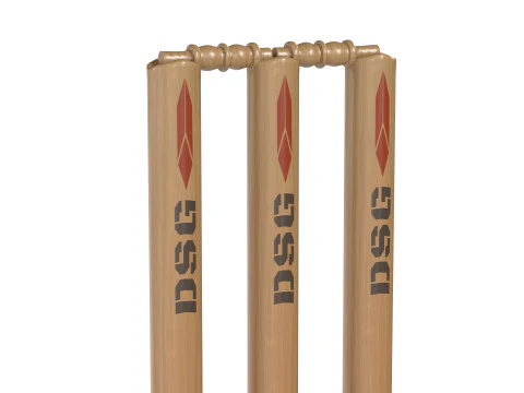 Cricket stump wicket 3D Model