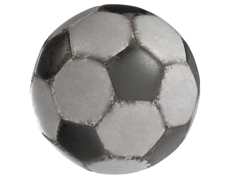 Piłka nożna jest brudna Model 3D