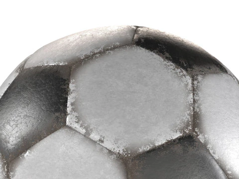 Piłka nożna jest brudna Model 3D