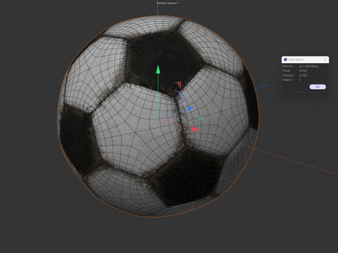 Voetbal diry 3D Model