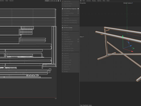 독립형 발레 바레 3D 모델