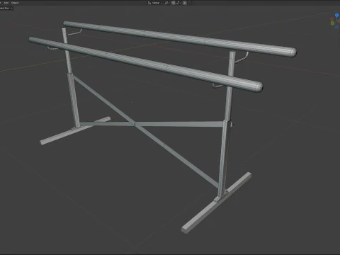 Sbarra da danza indipendente Modello 3D
