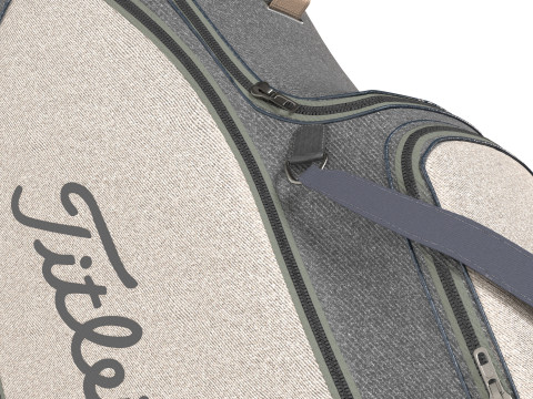 Gold club bag 3D Model