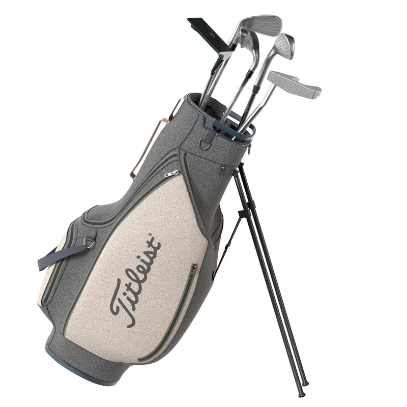 Golf Bag Clubs and Putter 3D Model .c4d .max .obj .3ds .fbx .stl .blend 