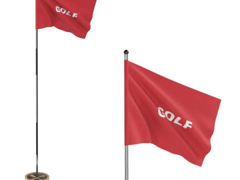 Bandeira de golfe Modelo 3D
