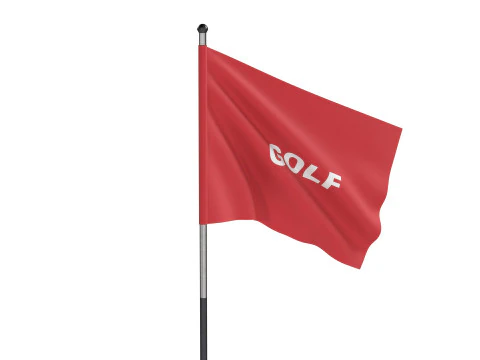 Golf flag 3D Model
