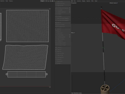 Golf flag 3D Model