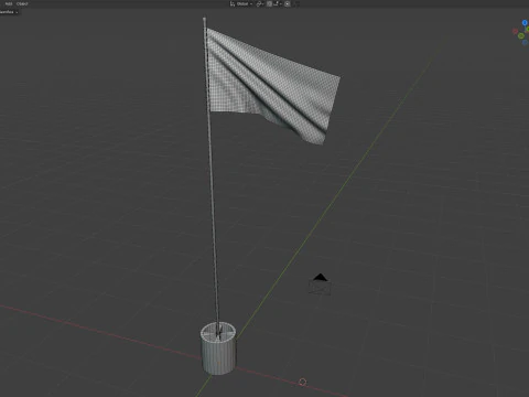 Golf flag 3D Model