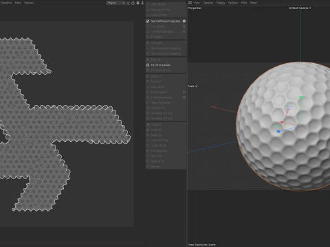 Palla da golf Modello 3D