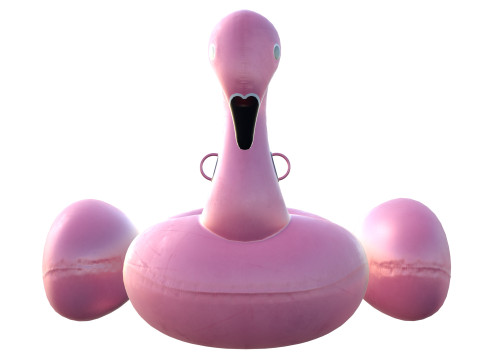 Cigno gonfiabile della piscina Modello 3D