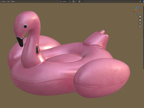 Inflatable Pool Swan 3D Model