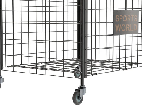 Metal ball storage black empty 3D Model