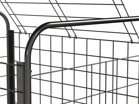 Metal ball storage black empty 3D Model