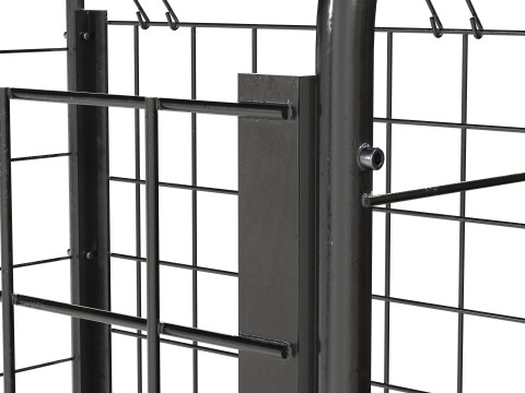 मेटल बॉल भंडारण काला खाली 3D मॉडल