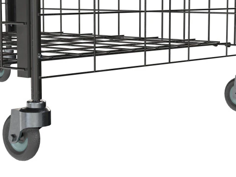 Metal ball storage black empty 3D Model