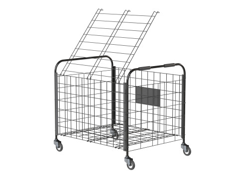 मेटल बॉल भंडारण काला खाली 3D मॉडल