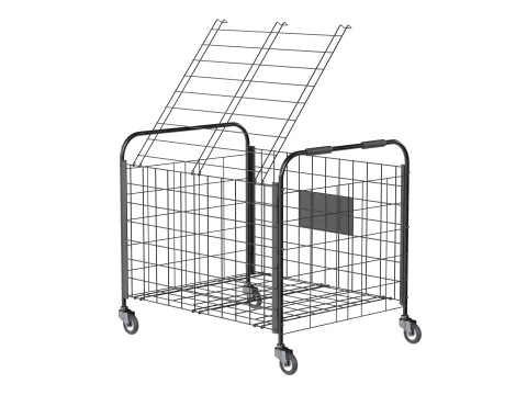Metal ball storage black empty 3D Model