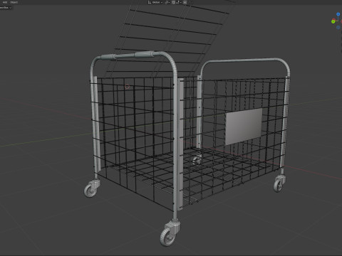 मेटल बॉल भंडारण काला खाली 3D मॉडल