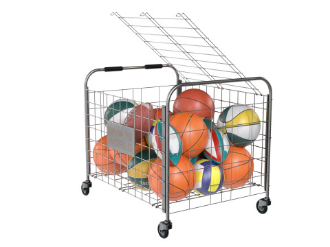 Metalowa stal do przechowywania kulek i wiele kulek Model 3D