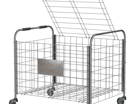 Metalen kogelopslag staal leeg 3D Model