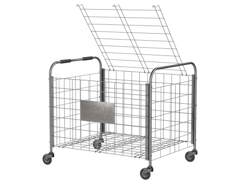 Metalen kogelopslag staal leeg 3D Model