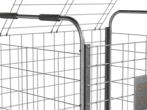 Metalen kogelopslag staal leeg 3D Model