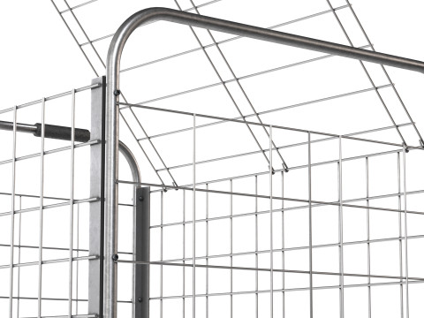 Metalen kogelopslag staal leeg 3D Model