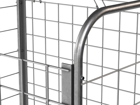 Metalen kogelopslag staal leeg 3D Model