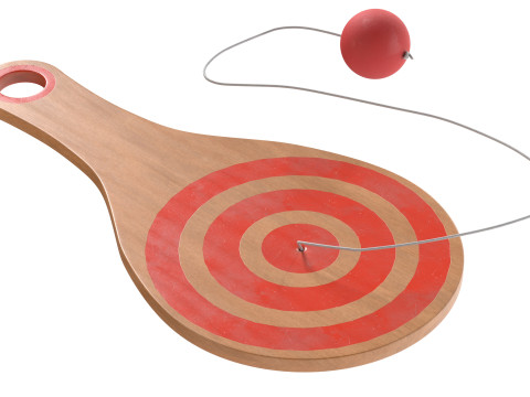 Balle à pagaie Modèle 3D