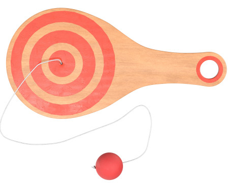 Balle à pagaie Modèle 3D