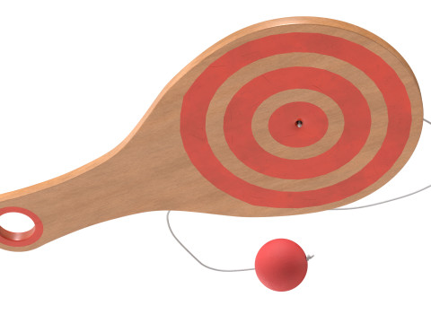 Balle à pagaie Modèle 3D