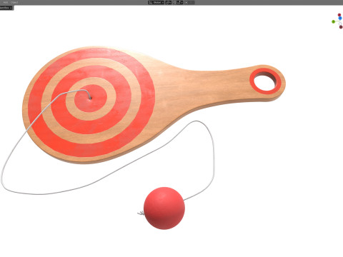 Balle à pagaie Modèle 3D