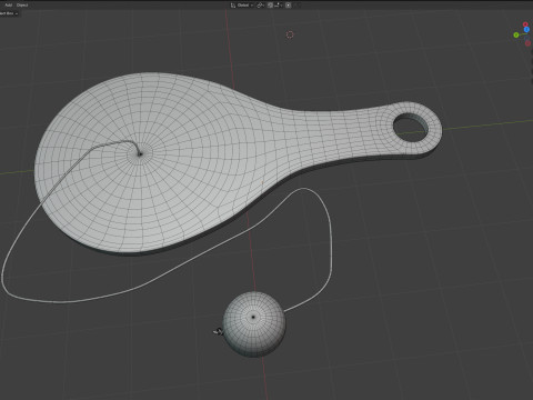 Balle à pagaie Modèle 3D