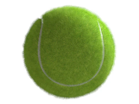 Paddle Tennis Racket and Tennis ball 3D Model
