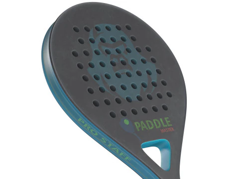 Paddle Tennis Racket and Tennis ball 3D Model
