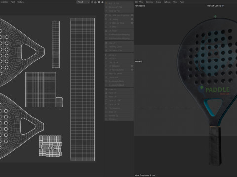 Padel Tennis Racquet 3D Model