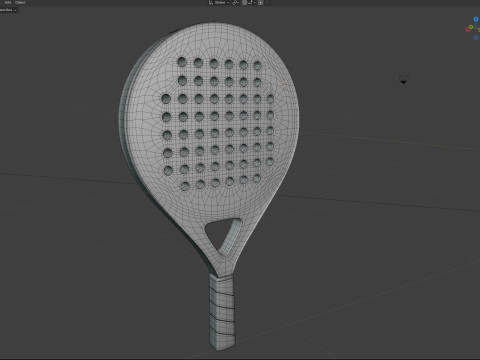 Padel Tennis Racquet 3D Model