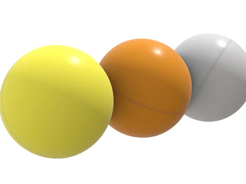 Ping pong balls 3D Model