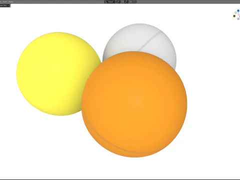 Ping pong balls 3D Model