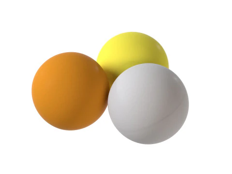 Table tennis balls 3D Model