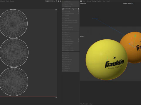 Table tennis balls 3D Model