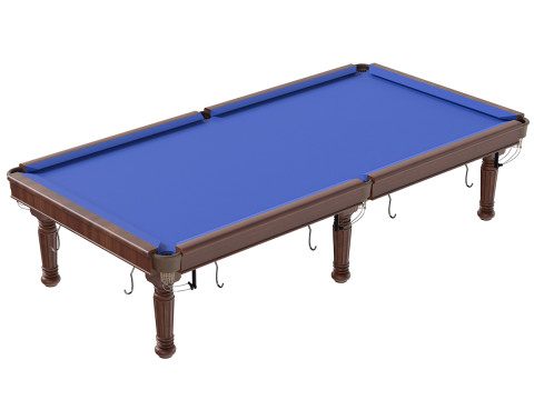 Billard Table de billard bleue Modèle 3D