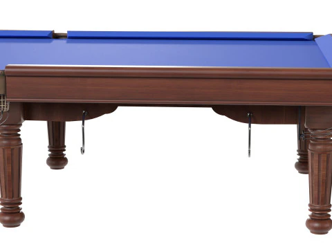 Biljart Pooltafel blauw 3D Model