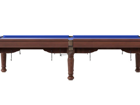 Biljart Pooltafel blauw 3D Model