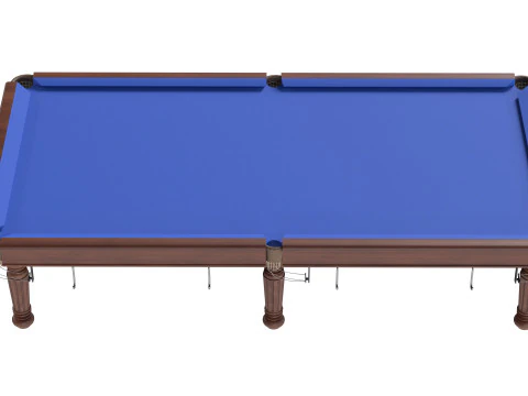 Biljart Pooltafel blauw 3D Model