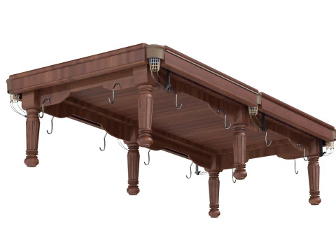 Biljart Pooltafel blauw 3D Model