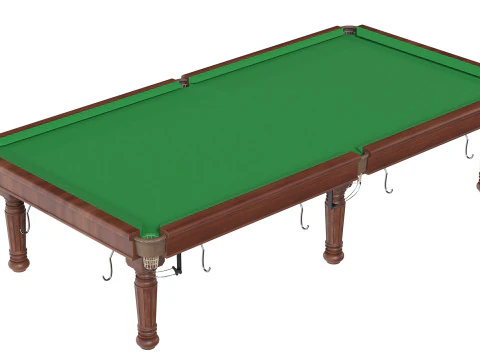 Biljart Pooltafel groen 3D Model